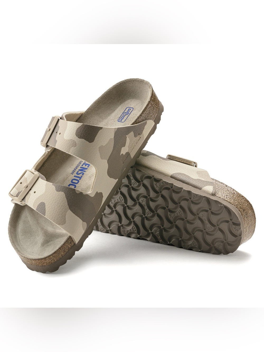 Birkenstock [9] Arizona Soft Footbed Birko-Flor Sandals Narrow Fit Desert Soil
